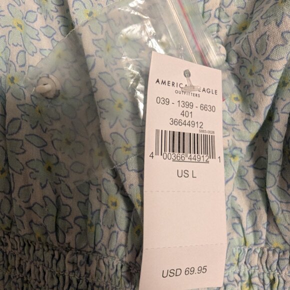 Brand new (with tags) blue tiered dress from American Eagle, size L - Picture 3 of 7